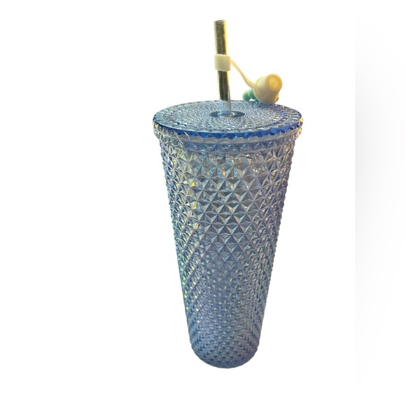 Plastic Cold Cup Sparkle Iridescent BLUE Limited Edition 20oz - Picture 1 of 3